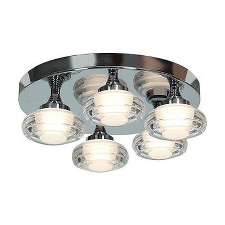 OR 63979LEDD-CH-ACR 16 in. Optix LED Chrome Flush Mount Ceiling Light OR710323